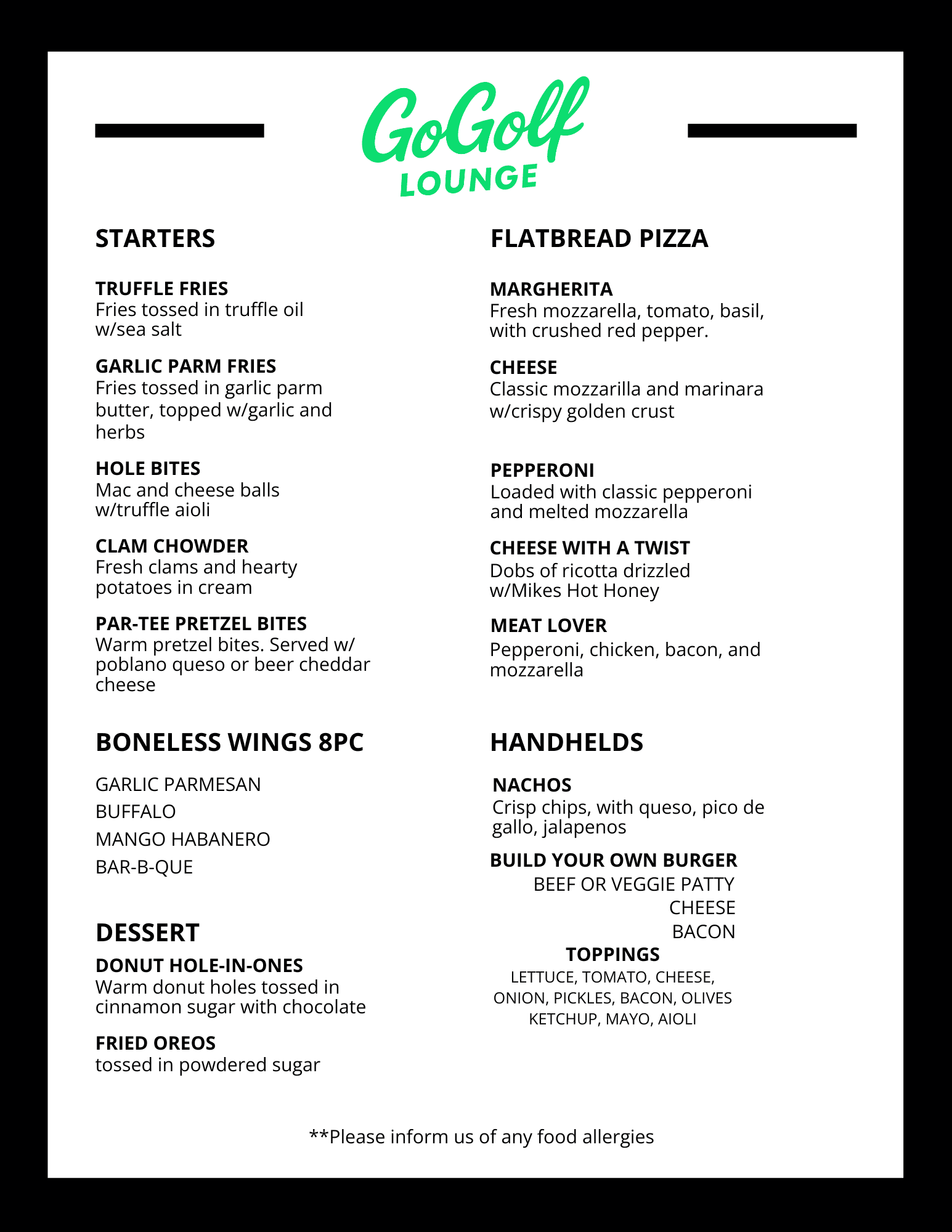 Food Menu